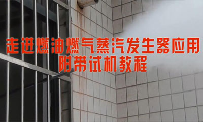 諾貝思專業技術團體為屠宰廠燃油蒸汽發生器進行試機演示